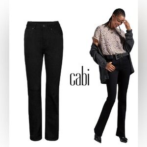 Size 8 CAbi Black 5th Ave Jean